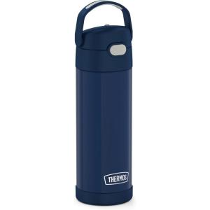 imageTHERMOS FUNTAINER 16 Ounce Stainless Steel Vacuum Insulated Bottle with Wide Spout Lid MINECRAFTNavy