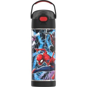 imageTHERMOS FUNTAINER 16 Ounce Stainless Steel Vacuum Insulated Bottle with Wide Spout Lid MINECRAFTSpiderman