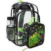imageBIOWORLD Minecraft Creeper 5Piece Backpack Set Little Big Kid Green One SizeBlack