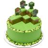 imageDecoSet Mobs Beware Minecraft Cake Topper 6Piece Stackable Cake Decoration Interlocking 3D Blocks With Characters Food Safe Birthday Cake DecorationCake Topper