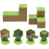 imageDecoSet Mobs Beware Minecraft Cake Topper 6Piece Stackable Cake Decoration Interlocking 3D Blocks With Characters Food Safe Birthday Cake DecorationCake Topper