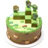 imageDecoSet Mobs Beware Minecraft Cake Topper 6Piece Stackable Cake Decoration Interlocking 3D Blocks With Characters Food Safe Birthday Cake DecorationCake Topper