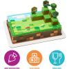 imageDecoSet Mobs Beware Minecraft Cake Topper 6Piece Stackable Cake Decoration Interlocking 3D Blocks With Characters Food Safe Birthday Cake DecorationCake Topper