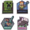 imageDecoSet Mobs Beware Minecraft Cake Topper 6Piece Stackable Cake Decoration Interlocking 3D Blocks With Characters Food Safe Birthday Cake DecorationCupcake Rings