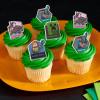 imageDecoSet Mobs Beware Minecraft Cake Topper 6Piece Stackable Cake Decoration Interlocking 3D Blocks With Characters Food Safe Birthday Cake DecorationCupcake Rings