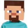 imageDisguise Kids Minecraft Steve Vacuform Mask Standard Natural
