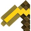 imageDisguise Minecraft Gold Pickaxe Costume Accessory Official Minecraft Plastic Costume Prop One Size