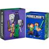 imageHallmark Minecraft Gift Bag Bundle 2 Bags 13quot Large Blue Bag 15quot Extra Large Green for Birthdays Christmas Valentines Day Halloween Kids PartiesBlue  Green  Alex  Steve  Pig  Sheep