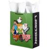 imageHallmark Minecraft Gift Bag Bundle 2 Bags 13quot Large Blue Bag 15quot Extra Large Green for Birthdays Christmas Valentines Day Halloween Kids PartiesMinecraft