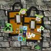 imageMinecraft Adventure Tote Bag  13quot x 11quot Pack of 1  Durable ampamp Stylish Perfect for Gamers Fun and Everyday Use