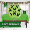 imageMinecraft Birthday Decorations  Serves 16  Party Supplies Minecraft Balloons Birthday Banner Plates Tablecover Napkins Stickers