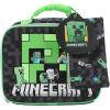 imageMinecraft Creeper 4Piece Lunch Kit Including Allergy Alert Tag