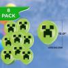 imageMinecraft Party Favors ampamp Decorations Bundle  Officially Licensed Birthday Party Supplies by Unique  Minecraft Invitations Masks Tattoos Loot Bags Banner Balloons ampamp Hanging Swirls