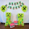imageMulticolor Latex Minecraft Balloons 12quot 8 Count  Vibrant ampamp Durable Material Perfect for Gamers Epic Party Celebrations