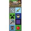 imageMulticolor Lenticular Minecraft 3D Stickers 16 Count  Perfect Gift or Party Favor for Gamers Collectors and Fans