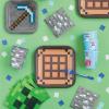 imageMulticolor Minecraft Beverage Napkins 16 Count  Soft ampamp Absorbent Perfect for Gamer Themed Parties ampamp Celebrations