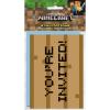 imageMulticolor Minecraft Invitations 8 Count  Vibrant Fun and Unique Invitation Cards for Minecraft Themed Parties