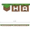imageMulticolor Minecraft Large Jointed Banner  Premium ampamp Vibrant Party Decor Perfect for Gamers ampamp Celebrations
