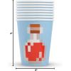 imageMulticolor Paper Minecraft Cups 9oz 8 Count  Perfect for Kids Parties Themed Events and Gaming Celebrations