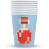 imageMulticolor Paper Minecraft Cups 9oz 8 Count  Perfect for Kids Parties Themed Events and Gaming Celebrations