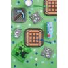 imageUnique Minecraft Party Table Decorations Dinnerware Bundle  Officially Licensed Dinner and Dessert Paper Plates Luncheon and Beverage Paper Napkins and Table Cover