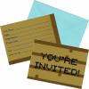 imageMulticolor Minecraft Invitations 8 Count  Vibrant Fun and Unique Invitation Cards for Minecraft Themed Parties