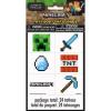 imageMulticolor Minecraft Tattoos 24 Count  Perfect for Kids Parties Themed Events and Gaming Celebrations