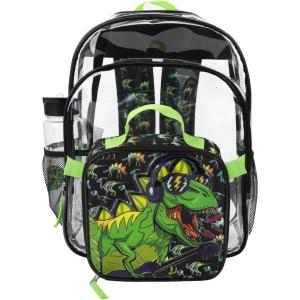 imageBIOWORLD Minecraft Creeper 5Piece Backpack Set Little Big Kid Green One SizeBlack