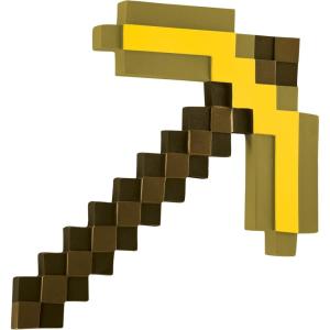 imageDisguise Minecraft Gold Pickaxe Costume Accessory Official Minecraft Plastic Costume Prop One Size
