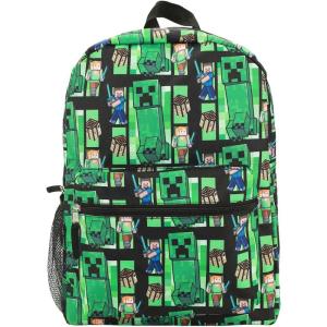 imageMinecraft Creeper AllOver Print 18quot Backpack