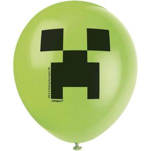 imageMulticolor Latex Minecraft Balloons 12quot 8 Count  Vibrant ampamp Durable Material Perfect for Gamers Epic Party Celebrations