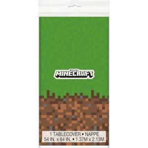imageMulticolor Plastic Minecraft Rectangular Table Cover 54quotx84quot 1 Count  Durable ampamp EyeCatching Party Essential for Fans of All Ages Perfect for Birthdays Game Nights ampamp More