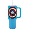 imageBioworld Minecraft Creeper ampamp TNT 40 Oz Black Stainless Steel Tumbler With HandleCaptain America Costume  Shield