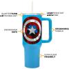 imageBioworld Minecraft Creeper ampamp TNT 40 Oz Black Stainless Steel Tumbler With HandleCaptain America Costume  Shield