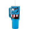 imageBioworld Minecraft Creeper ampamp TNT 40 Oz Black Stainless Steel Tumbler With HandleCaptain America Costume  Shield