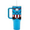 imageBioworld Minecraft Creeper ampamp TNT 40 Oz Black Stainless Steel Tumbler With HandleCaptain America Costume  Shield