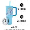 imageBioworld Minecraft Creeper ampamp TNT 40 Oz Black Stainless Steel Tumbler With HandleCinnamoroll Unicorn Balloon