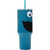 imageBioworld Minecraft Creeper ampamp TNT 40 Oz Black Stainless Steel Tumbler With HandleCookie Monster