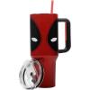 imageBioworld Minecraft Creeper ampamp TNT 40 Oz Black Stainless Steel Tumbler With HandleDeadpool Nerdin