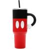 imageBioworld Minecraft Creeper ampamp TNT 40 Oz Black Stainless Steel Tumbler With HandleDisney Mickey Mouse Red