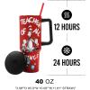imageBioworld Minecraft Creeper ampamp TNT 40 Oz Black Stainless Steel Tumbler With HandleDr Seuss Teacher