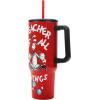 imageBioworld Minecraft Creeper ampamp TNT 40 Oz Black Stainless Steel Tumbler With HandleDr Seuss Teacher