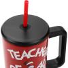 imageBioworld Minecraft Creeper ampamp TNT 40 Oz Black Stainless Steel Tumbler With HandleDr Seuss Teacher