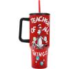 imageBioworld Minecraft Creeper ampamp TNT 40 Oz Black Stainless Steel Tumbler With HandleDr Seuss Teacher