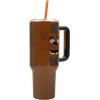 imageBioworld Minecraft Creeper ampamp TNT 40 Oz Black Stainless Steel Tumbler With HandleFreddys Face