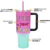 imageBioworld Minecraft Creeper ampamp TNT 40 Oz Black Stainless Steel Tumbler With HandleHello Kitty Never Lose Your Spark