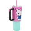 imageBioworld Minecraft Creeper ampamp TNT 40 Oz Black Stainless Steel Tumbler With HandleHello Kitty Never Lose Your Spark