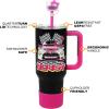 imageBioworld Minecraft Creeper ampamp TNT 40 Oz Black Stainless Steel Tumbler With HandleHello Kitty Race Car