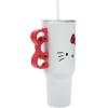 imageBioworld Minecraft Creeper ampamp TNT 40 Oz Black Stainless Steel Tumbler With HandleHello Kitty Sculpted Bow