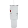 imageBioworld Minecraft Creeper ampamp TNT 40 Oz Black Stainless Steel Tumbler With HandleHello Kitty Sculpted Bow